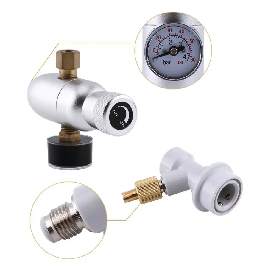 Пневматические инструменты СО2 зарядное устройство ir регулятор давления 0 ~ 60 PSI