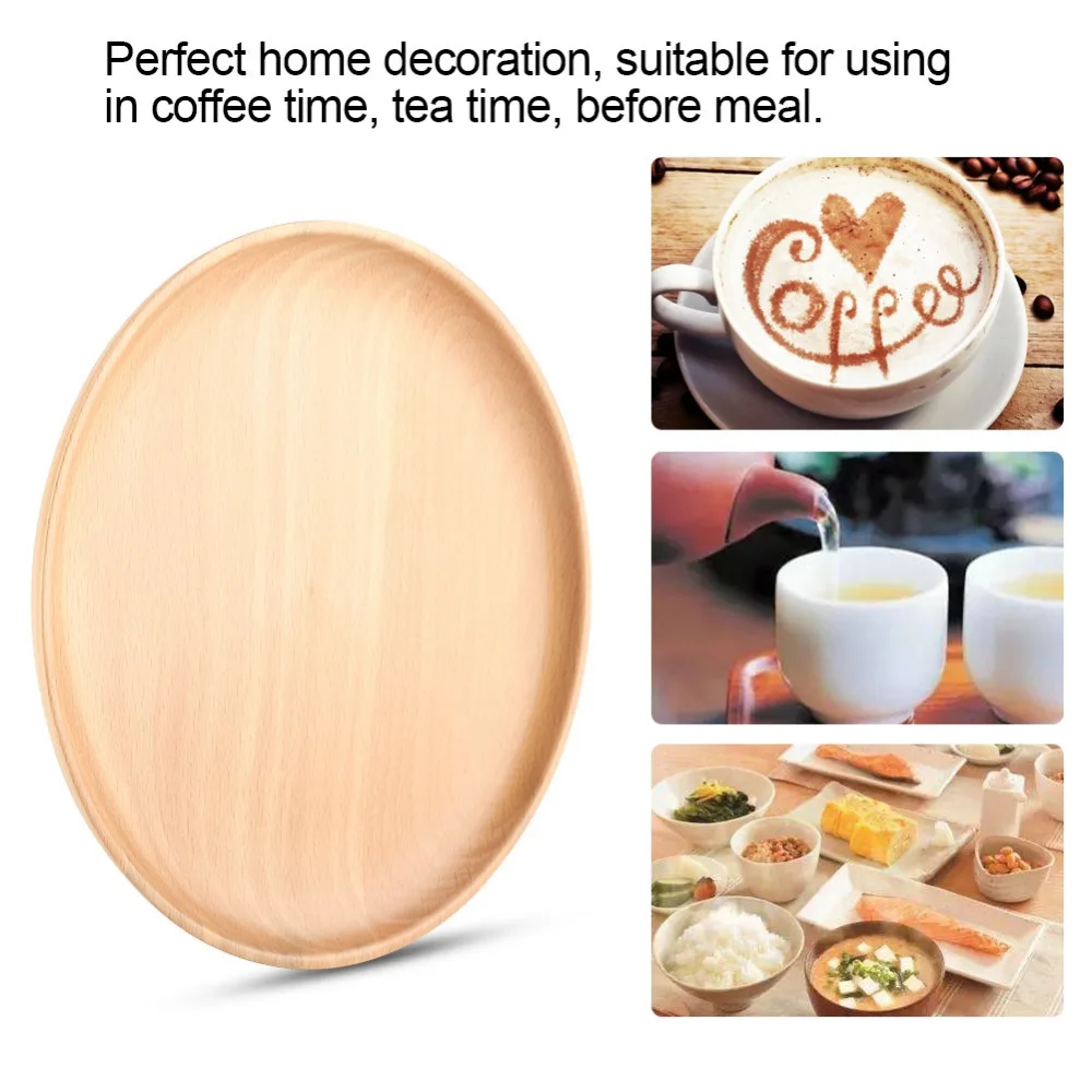 Домашние экологически чистые Буковые тарелки деревянная посуда фруктовая