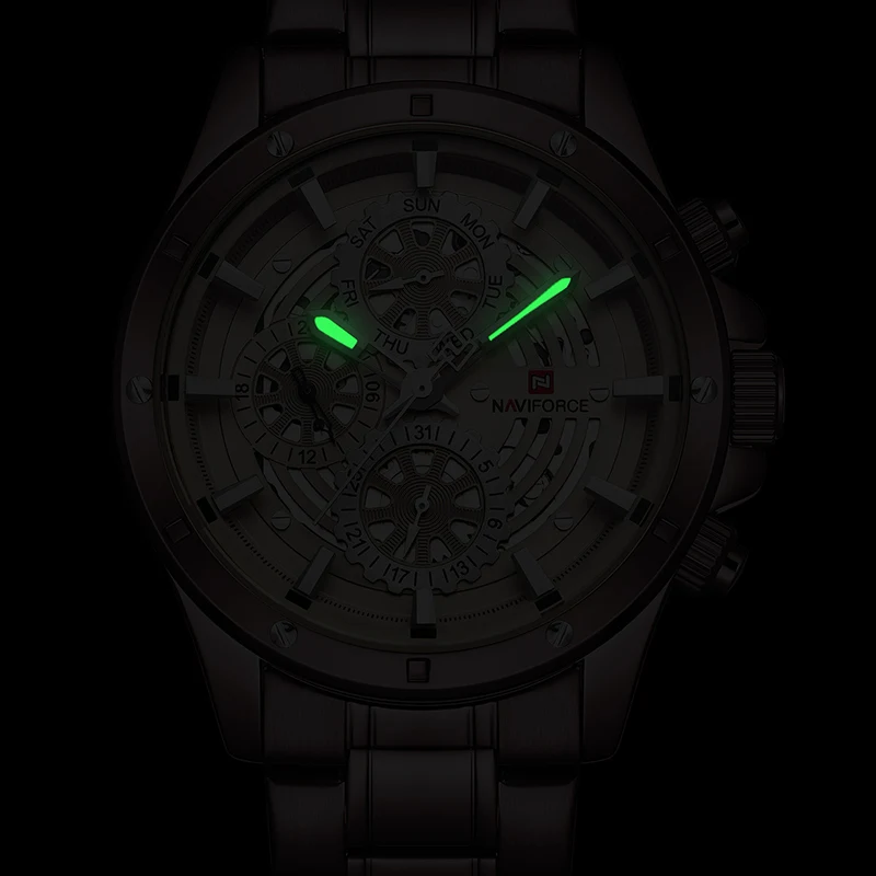 NAVIFORCE Creative Quartz Men WristWatches Top Brand Sports Watches Waterproof Full Steel Business Clock Male Relogio Masculino |