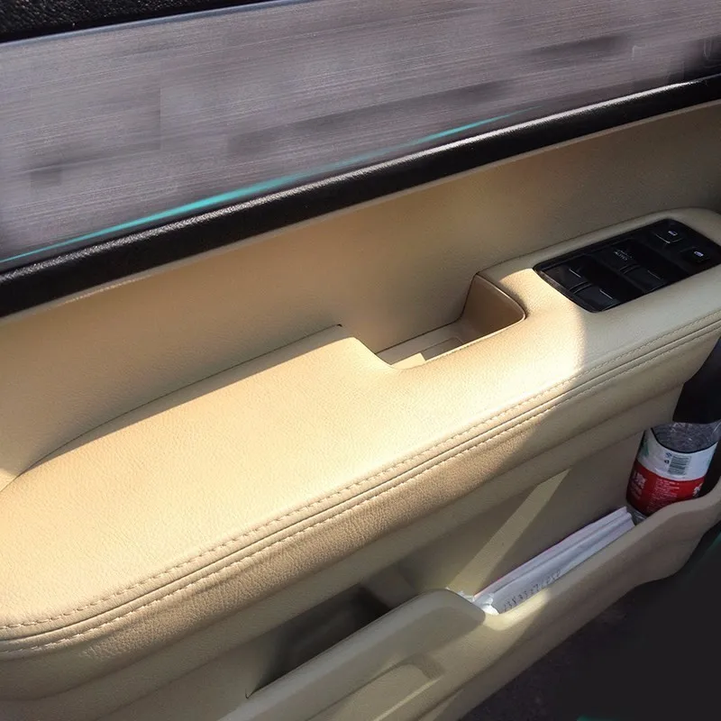 Обложка для подлокотника передней двери из натуральной кожи Honda For Crv 2007 2008 2009 2010