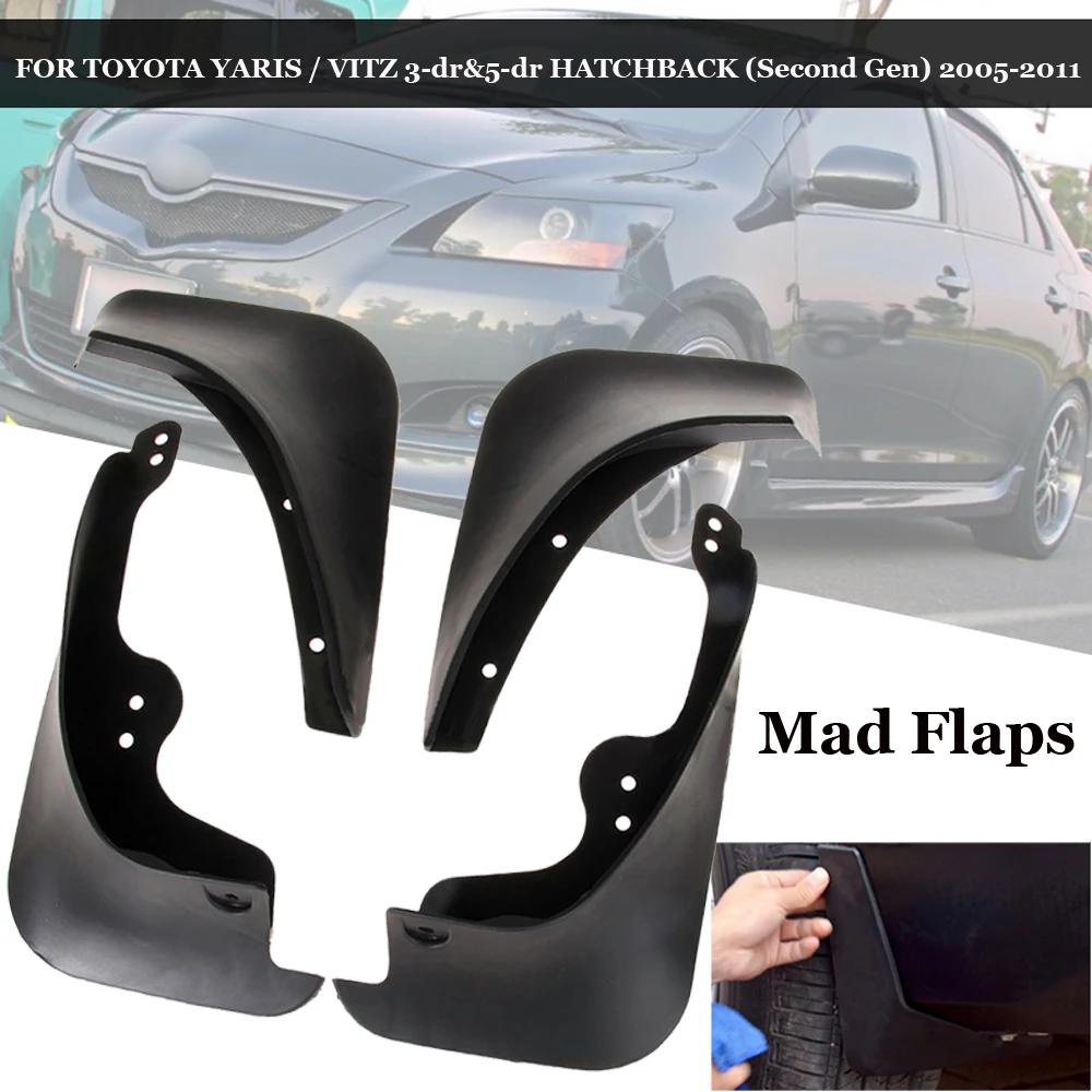 Подходит для TOYOTA YARIS 2005~ 2011 HATCH VITZ Брызговики