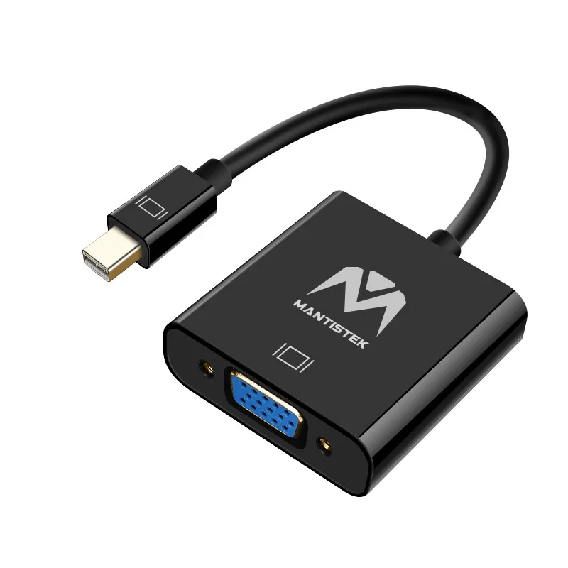 CLAITE MantisTek MD1 Mini Display Port DP Male To VGA Female кабель адаптер конвертер 90 мм| |