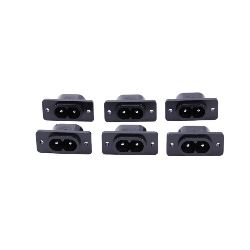 6 x AC 250V 2.5A IEC320 C7 разъем пайки заколки чашки питания | Обустройство дома