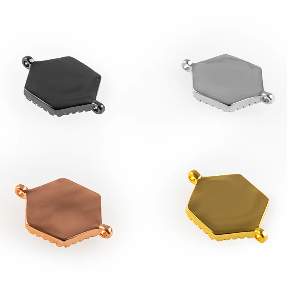 20*14mm Pentagonal High Quality DIY Bracelet Jewelry Accessories Making Necklace Pendant Connector Abalone Shell Copper Zirconia | Украшения