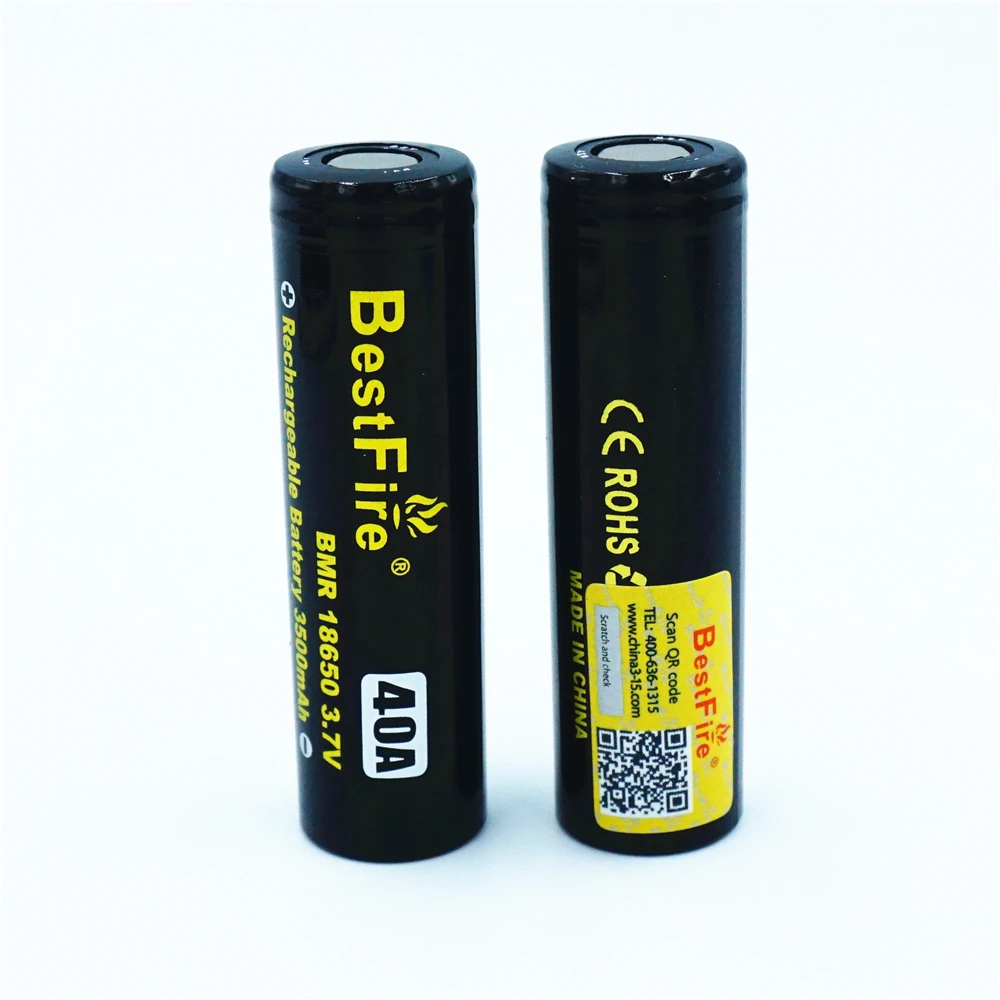 2 шт. перезаряжаемые Аккумуляторы для электронных сигарет 18650 мАч 40 А | Rechargeable