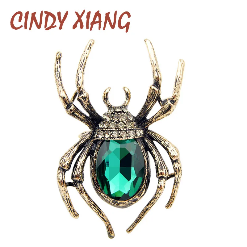 Женские броши CINDY XIANG классические заколки насекомое паук для мужчин с вырезом