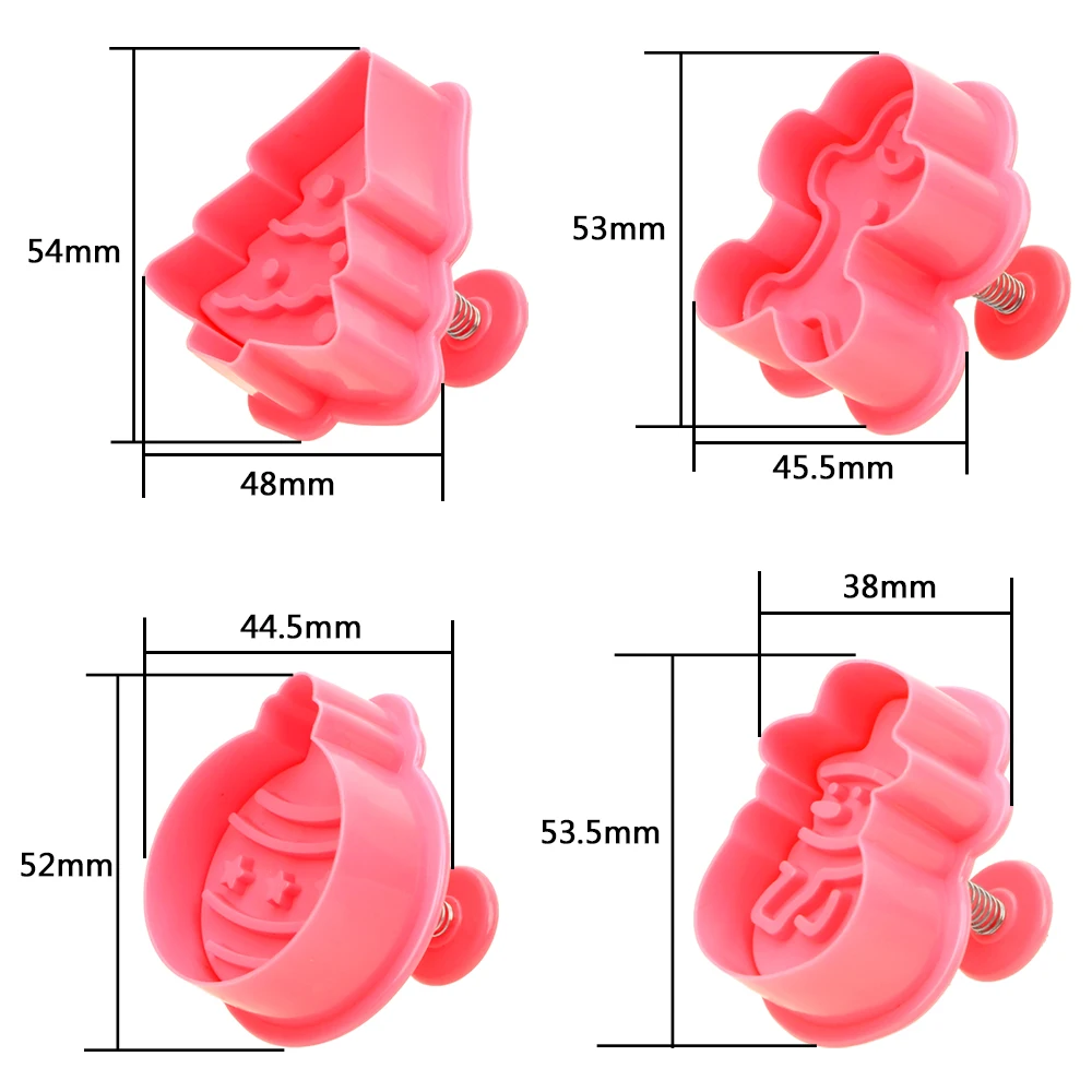 4 шт./компл. форма для помады бисквита выпечки тортов Рождественская елка