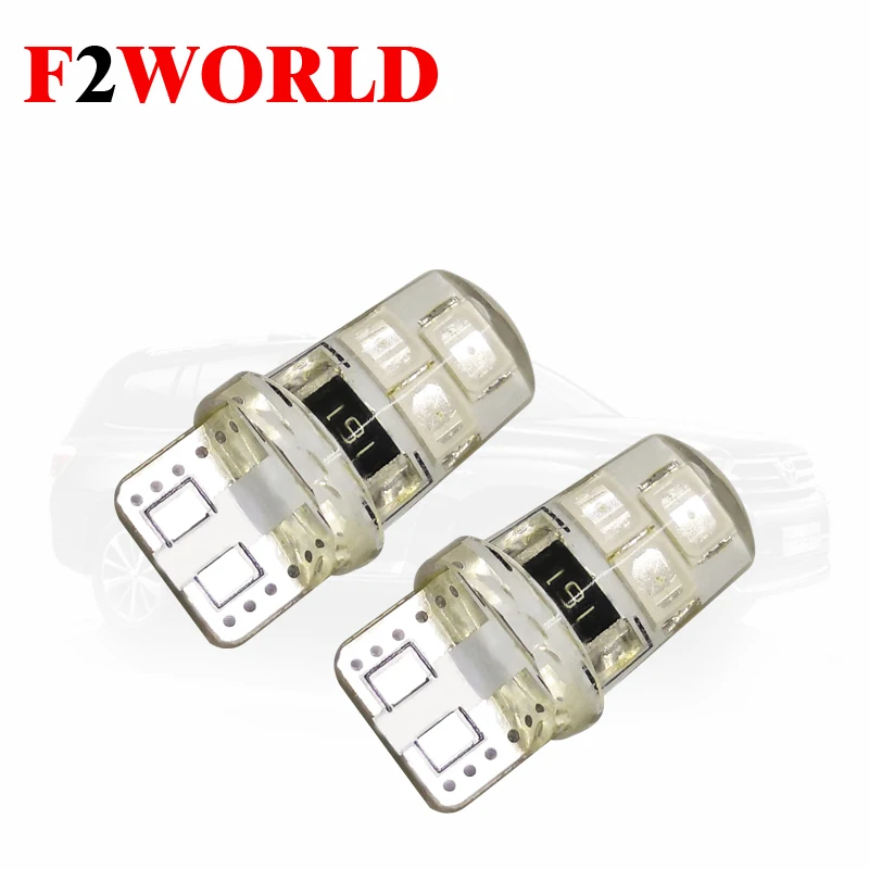 4 шт. из T10 168 194 Водонепроницаемый 6 SMD 2835 Светодиодный Силиконовое защитное