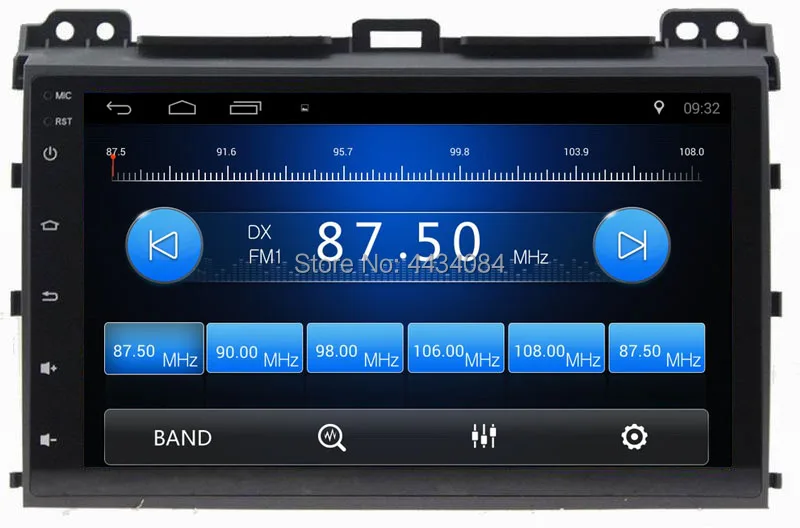 Автомагнитола Ouchuangbo с gps nav android 8 1 поддержка wifi Bluetooth 4*45 Вт для Toyota prado 2004