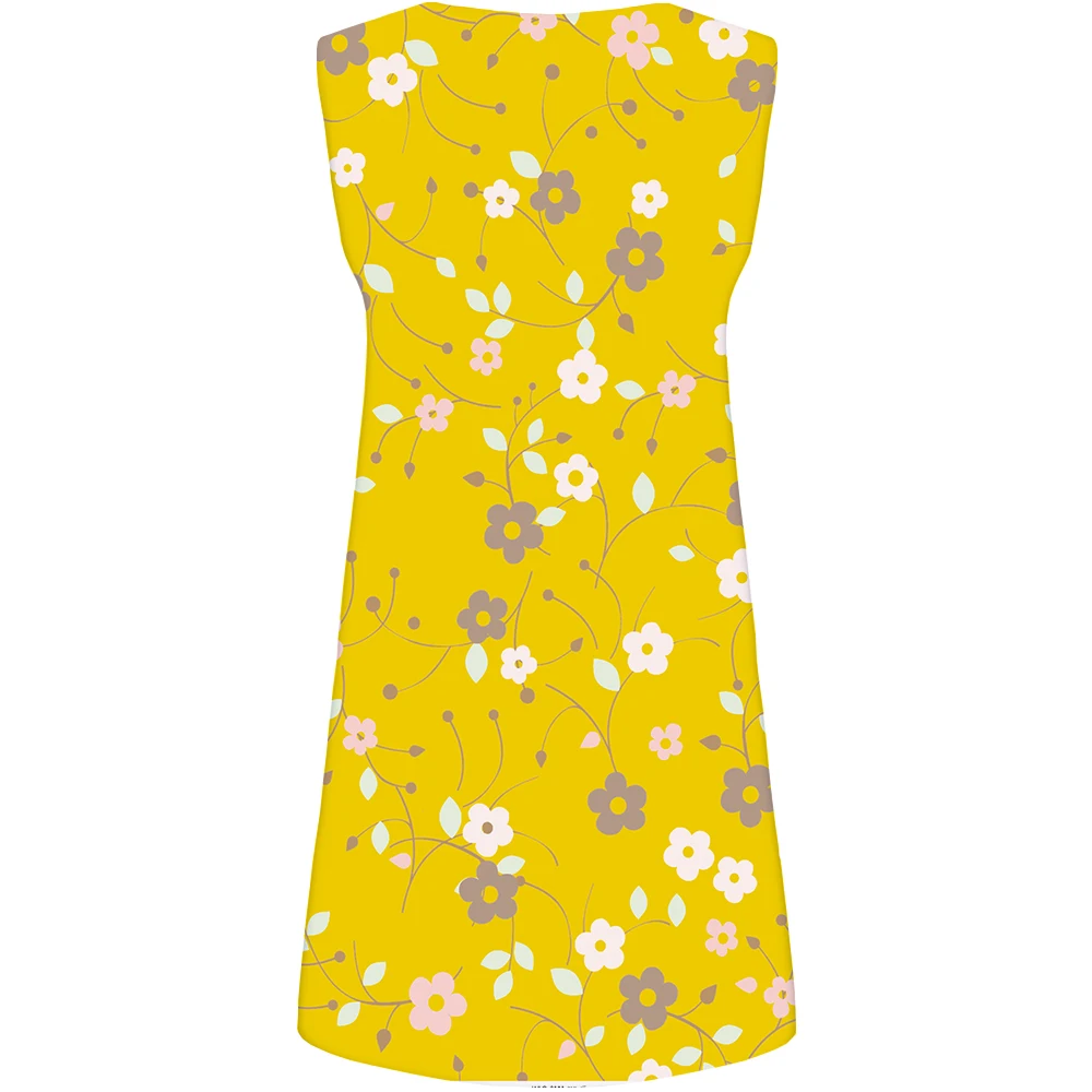 KYKU бренд платье с подсолнухами для женщин желтый офис цветок Vestido пикантные