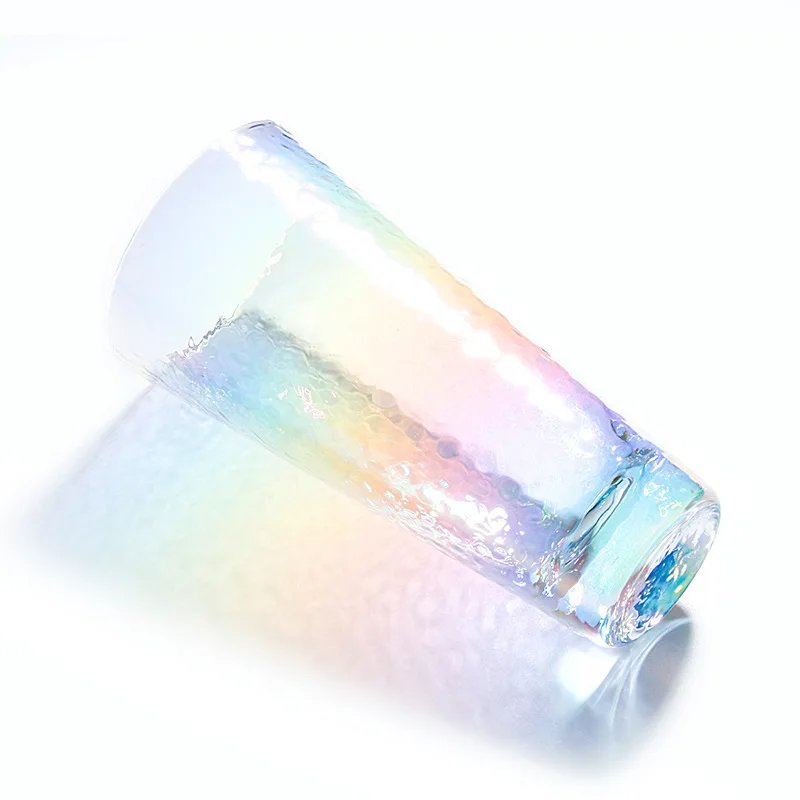 Цветные холодные бокалы 3D Волнистые радужные яркие кружки для кафе хрустальные