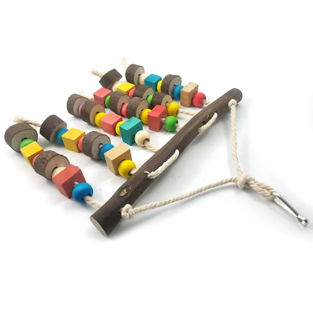 Big and medium parrots gnawing toy toys Large series of waterfall with natural | Дом и сад