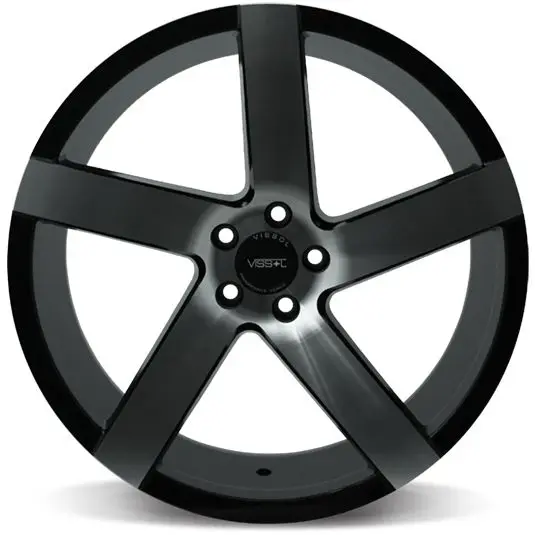 VISSOL V-080L 8.5x19/5x100 ET45 D57.1 BLACK-WITH-MACHINED-FACE | Автомобили и мотоциклы