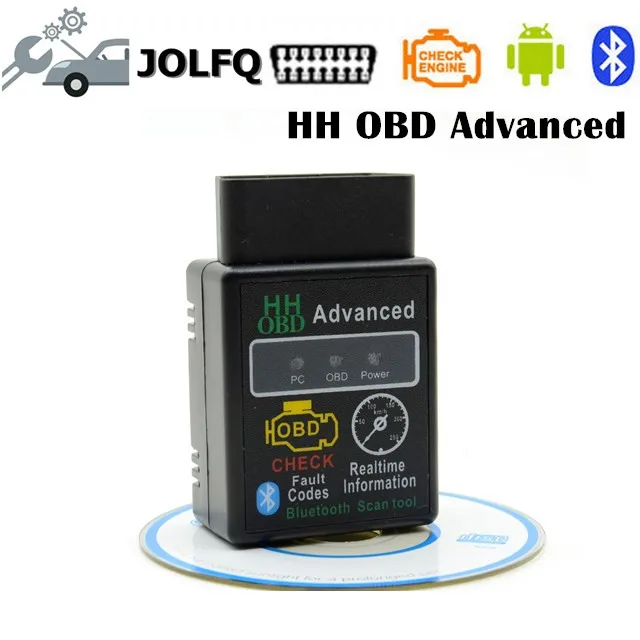 2018 лучшие продажи HHOBD elm327 передовые ELM 327 Bluetooth OBD2 v2.1 проверить на коды ошибок и их