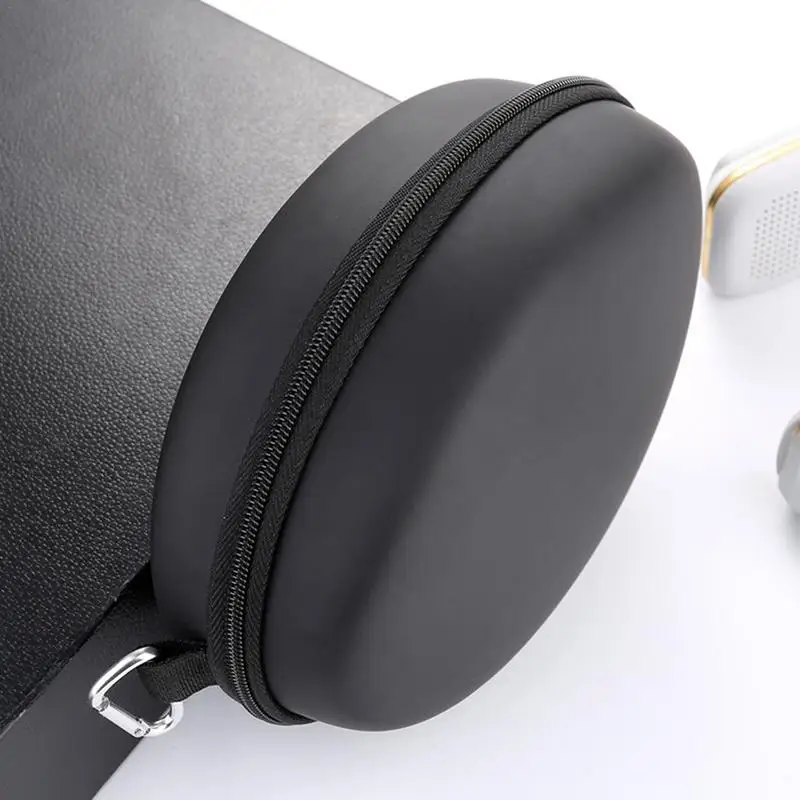 Портативный из PU искусственной кожи на молнии сумка для хранения наушников Bluetooth