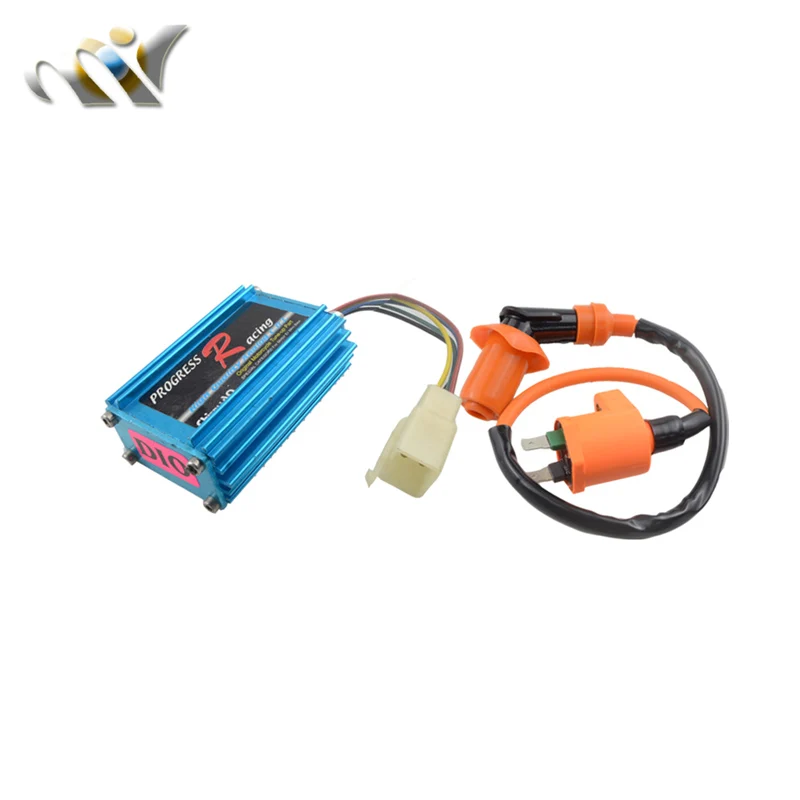Фото Катушка зажигания MOFO Racing 5 Pin AC CDI, катушка зажигания A7TC, Свеча зажигания для Spree SYM DD50 Dio AF18 28 Elite SB SA 50, мопед для скутера №2