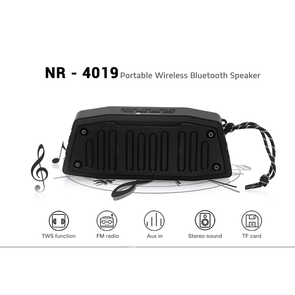 NewRixing автомобильный Bluetooth динамик открытый беспроводной стерео портативный