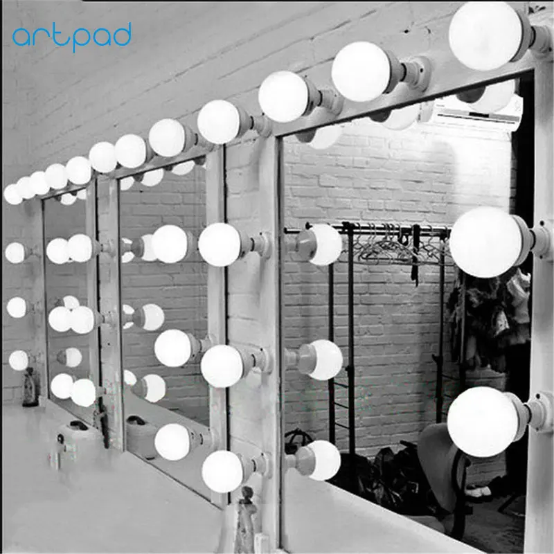 Artpad легко установить зеркало LED свет 5/10/15/20 шт E26 E27 гардеробная Косметическая