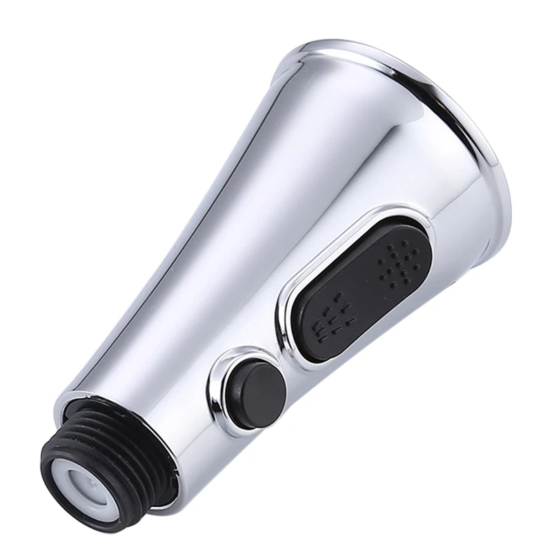 Kitchen Sink Faucet Head 2-Function Pull Out Spray Replacement Part 1/2 Inch Ips Connections Polished Chrome | Дом и сад