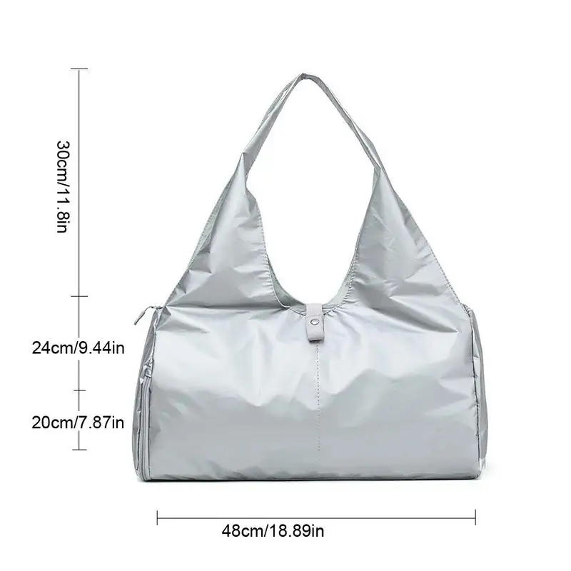 

Fashion Solid Color Travel Duffle Bag Waterproof Oxford Travel Hand Bags Large Capacity For Outdoor Week Yoga Fitness Sports Bag