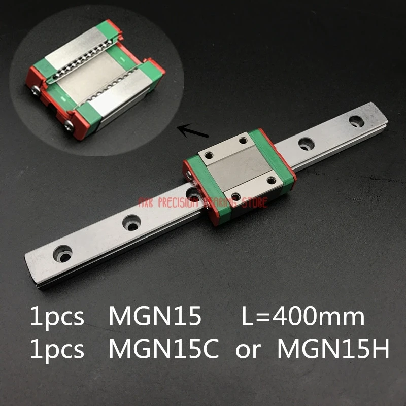 

Cnc Router Parts AXK Linear Rail 15mm Linear Guide Mgn15 L=400mm Rail Way + Mgn15c Or Mgn15h Long Carriage For Cnc X Y Z Axis