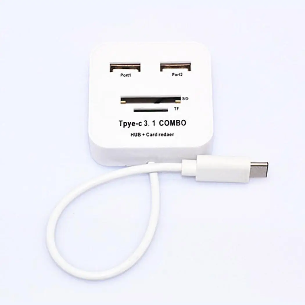 Многофункциональный двойной USB порт высокоскоростной считыватель карт Type-C и 3 1