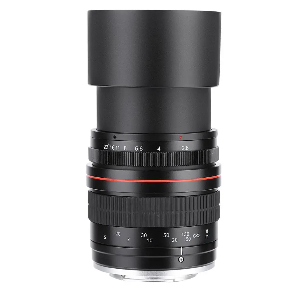 135 мм F2.8 DSLR Полнокадровый телеобъектив с большой апертурой ручной фиксированной фокусировкой крепление для камеры Canon EF, Nikon F