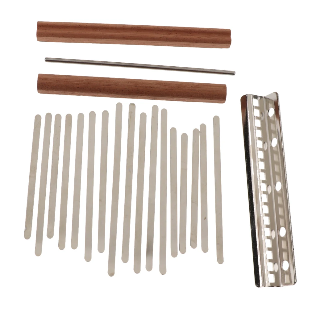 Tooyful 17 Key Kalimba Making Finger Piano Mbira Keys + Bridge для производителей DIY Tool Thumb набор