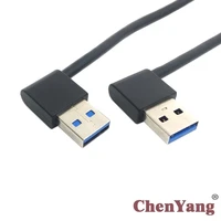 cy chenyang male usb 3 0 type a 90 degree left angled to right angled extension cable 50cm