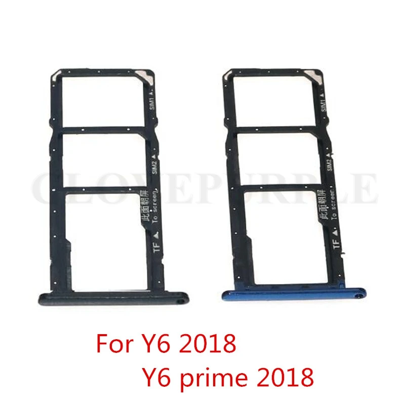 10pcs/lot SIM Card Tray Holder Slot Adapter For Huawei Y6 2018 / Prime Enjoy 8e | Мобильные телефоны и аксессуары