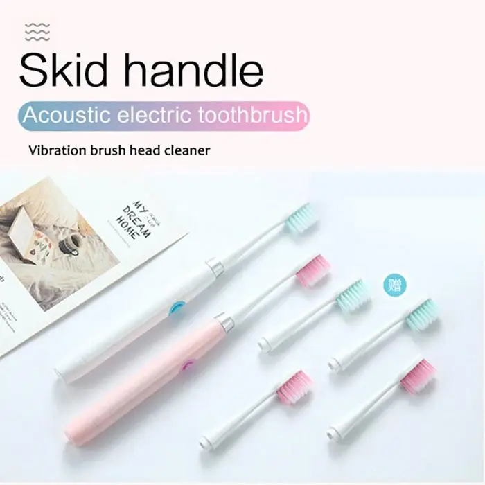 Портативная Ультразвуковая электрическая зубная щетка унисекс забота о