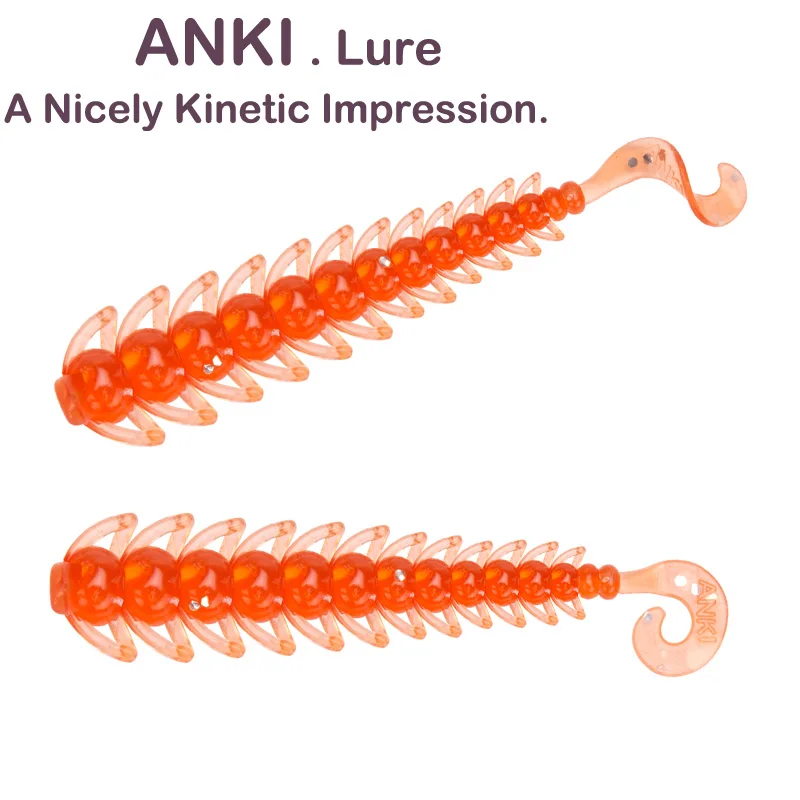 ANKI 120 шт 10 сумок 4 9 см 0 5 г bugsy salt 2018new искусственная Мягкая приманка для ловли карпа