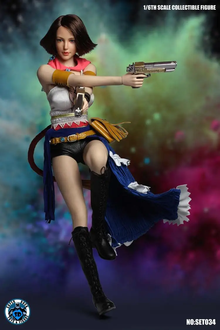 Супер утки SET034 1/6 Женский шутер Final Fantasy маскарадный костюм Yuna для 12 дюймов Phicen