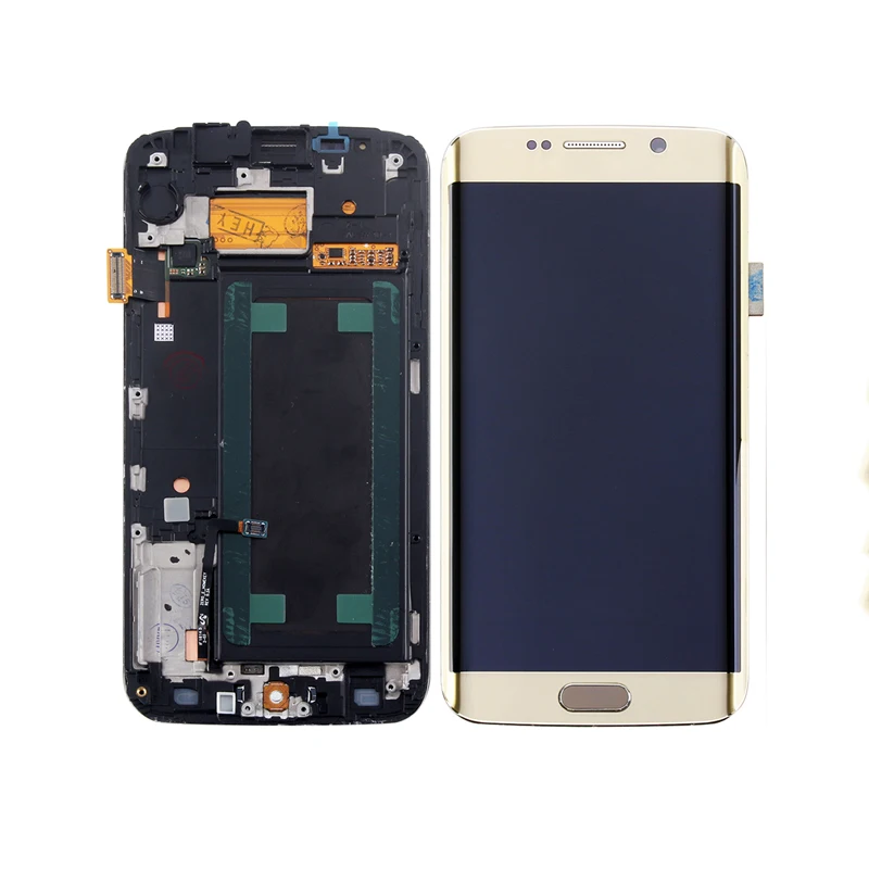 Remanbor для Samsung Galaxy S6 Edge g925a g925t G925F ЖК дисплей Дисплей и Сенсорный экран с рамкой