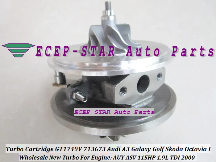 Бесплатная доставка турбо CHRA картридж GT1749V 713673 5006S для Audi A3 Galaxy Golf Sharan Skoda Octavia AUY ASV