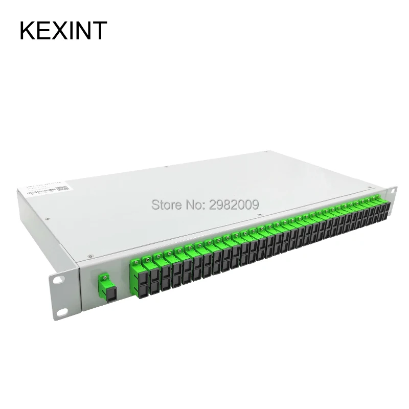 Стеллажный волоконно-оптический ПЛК-Сплиттер KEXINT 1U 1x64 мини-модуль тип кабеля colo