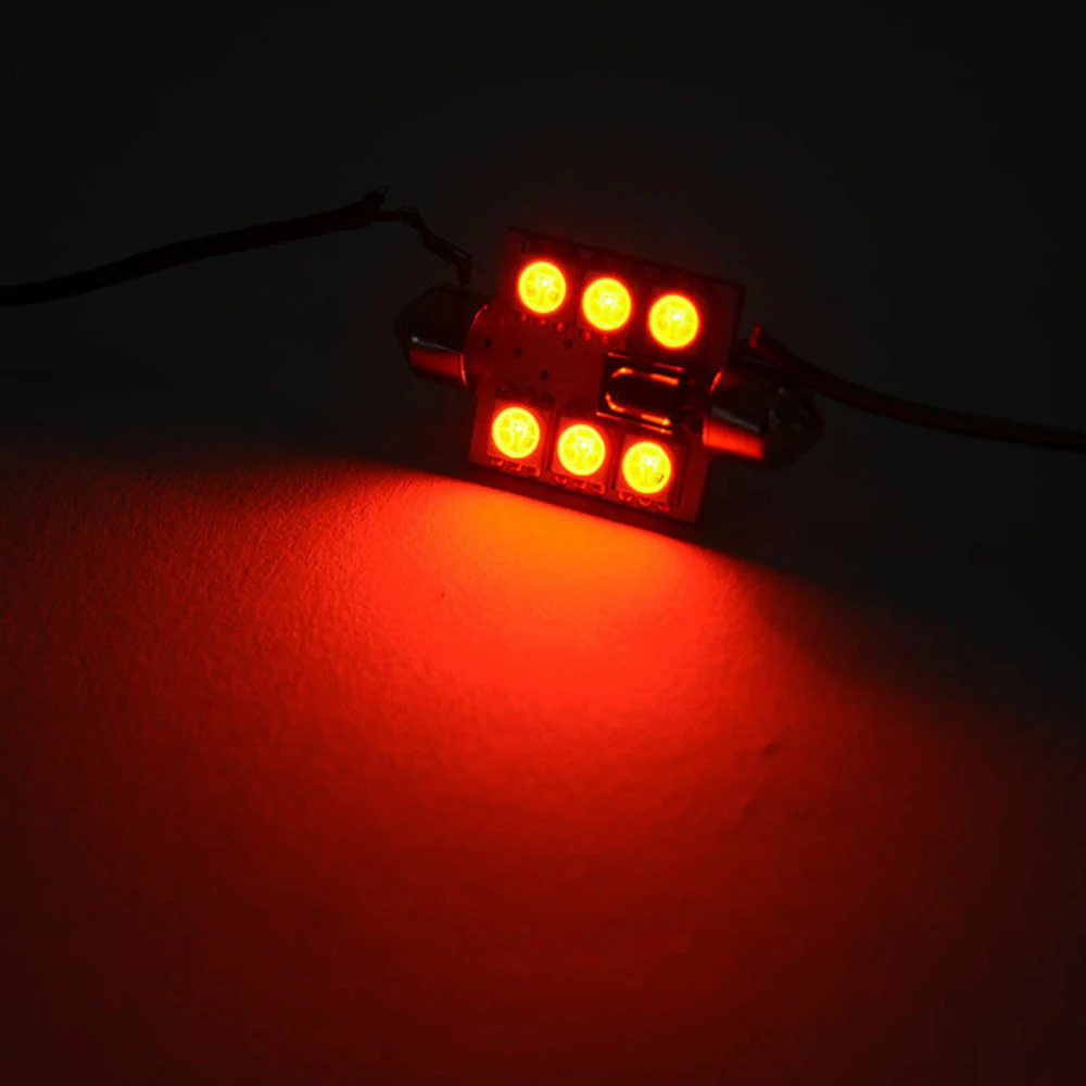 6 светодиодных ламп s универсальный RGB автомобильный внутренний купол светильник