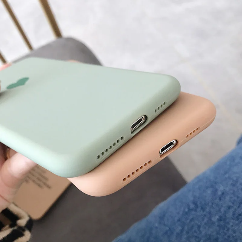 Чехол для телефона USLION Love Heart iPhone X XS XR Xs Max мягкий силиконовый чехол из ТПУ ярких