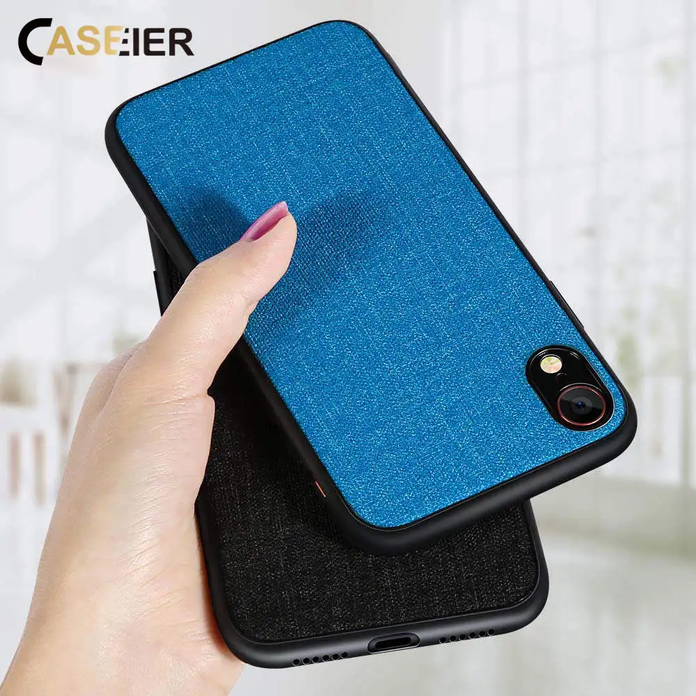 CASEIER матовый тканевый чехол для телефона Samsung Galaxy A7 A6 A8 Plus 2018 Чехлы S10 S10E Note 8 9 S8 S9 S7