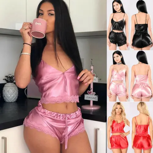 Женское атласное тонкое нижнее белье Babydoll сексуальная ночная рубашка новинка