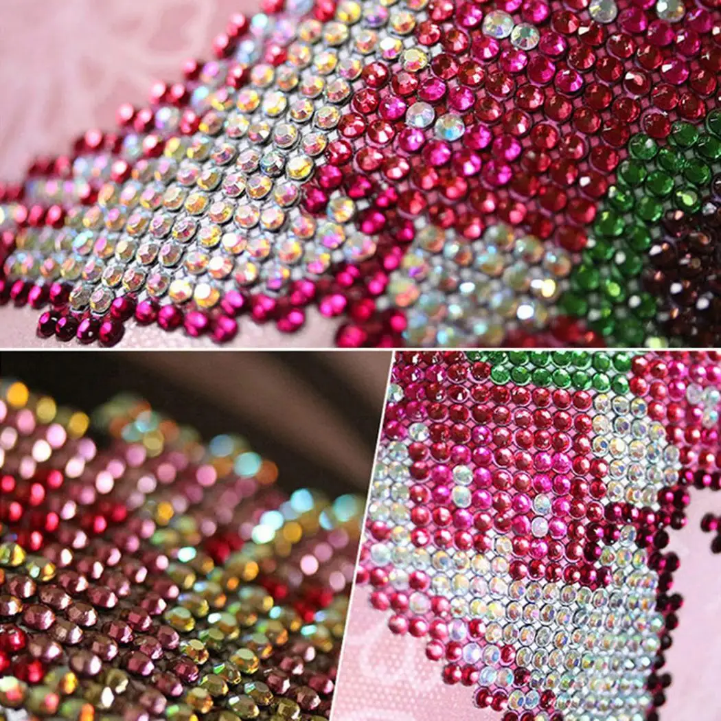 Flower Pattern Rhinestone Diamond Painting Home Wall DIY Dcor Bar Store Restaurant etc Frameless | Дом и сад