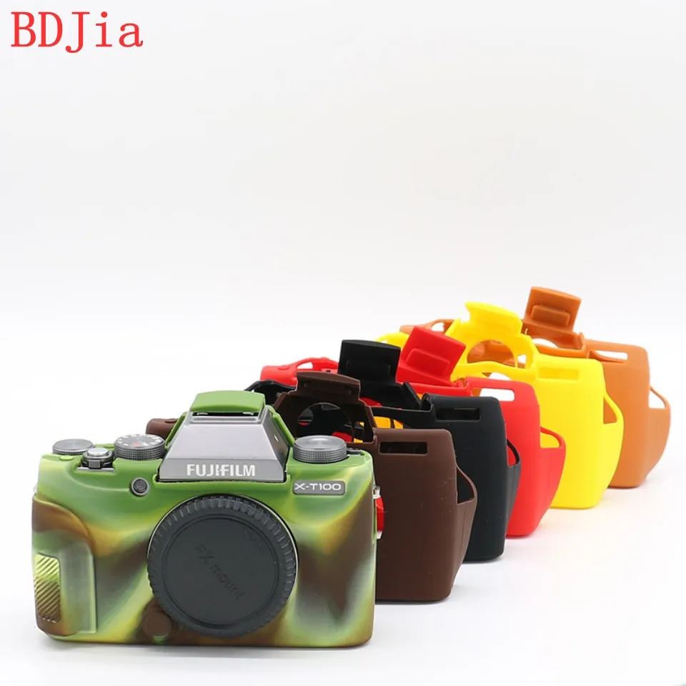 2019 высококачественный силиконовый чехол сумка для камеры Fujifilm X T100 XT100 в 5 видов
