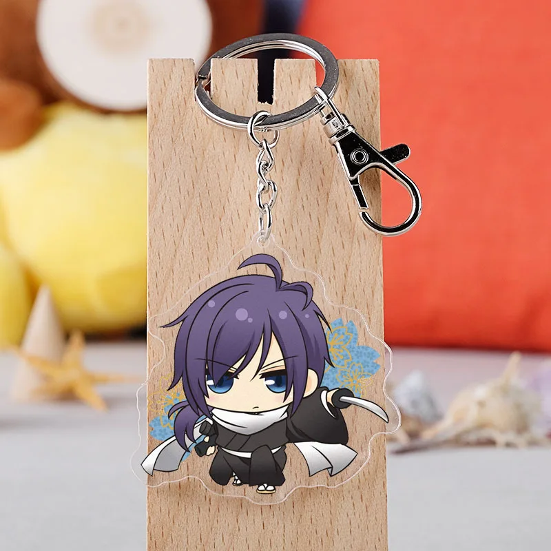 Hakuouki фигурку аниме модель соаетую Hajime Okita Souji Hijikata Тошизо школьная сумка Мобильный телефон акриловый брелок-подвеска