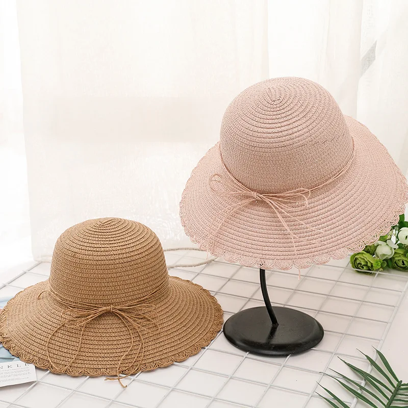 Летняя Женская Складная Солнцезащитная шляпа от солнца кружевная веревка с