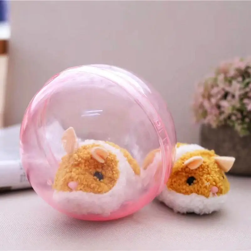 Электрический мяч для хомяка прозрачный развивающий рулон бега плюшевая игрушка