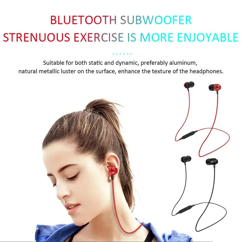 Binaural Bluetooth 4.1 Headphones In - Ear Magnetic Suspension Charging Headset Suctio | Электроника