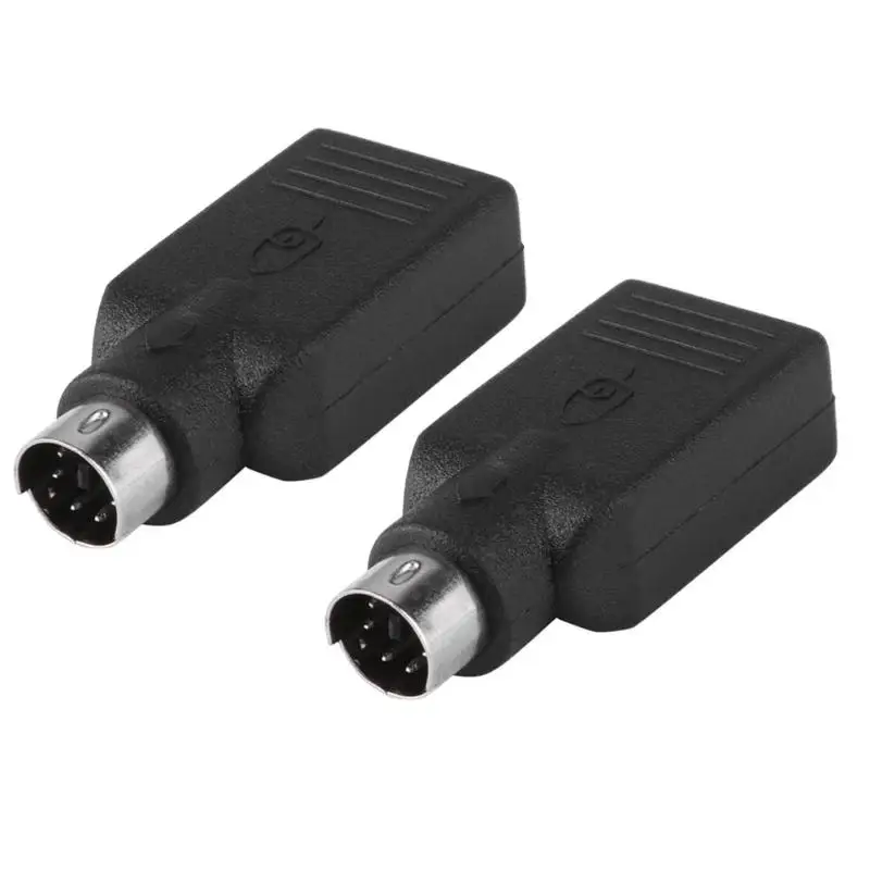 2 шт. PS/2 PS2 папа к USB Женский адаптер конвертер для мыши|Коннекторы и разъёмы| |
