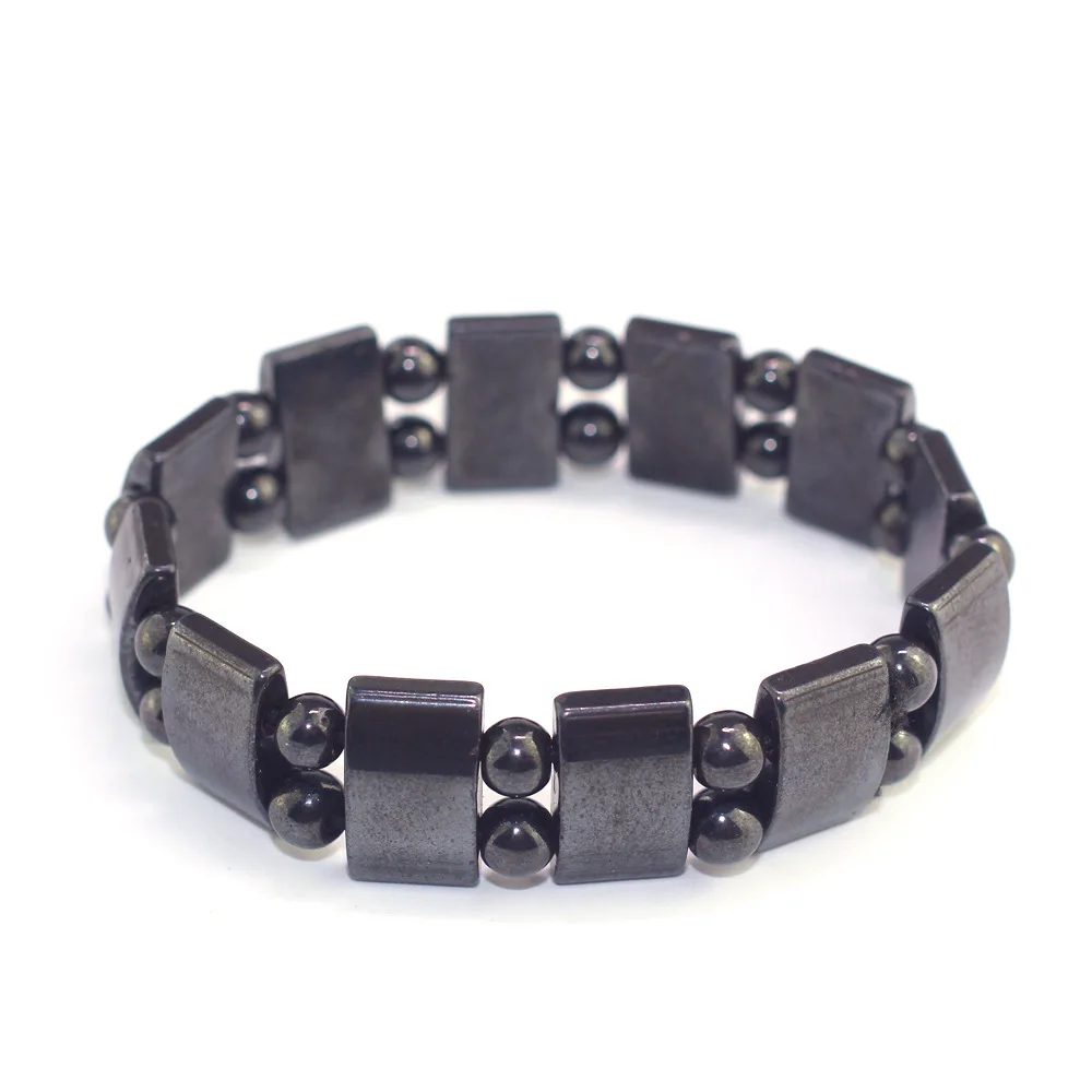 16MM Black stone magnetic therapy bracelet Anti-fatigue health Bracelet trend Bracelets for Men Lady | Украшения и аксессуары
