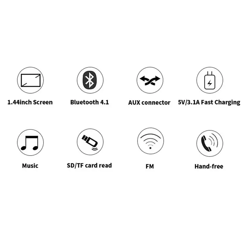 Беспроводной музыкальный плеер с Bluetooth 1 44 &quotгромкой связью два USB зарядного