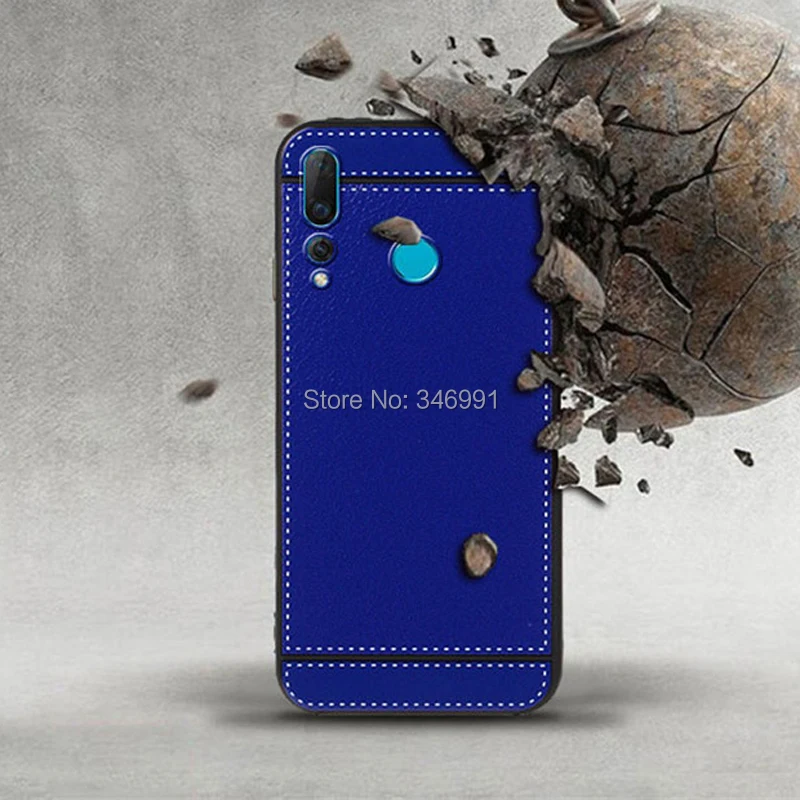 Фото ISecret Funda для Huawei Nova 4 Nova4 женский кожаный чехол 6,4 мягкий черный силиконовый чехол для Huawei Nova 4 роскошный чехол №2